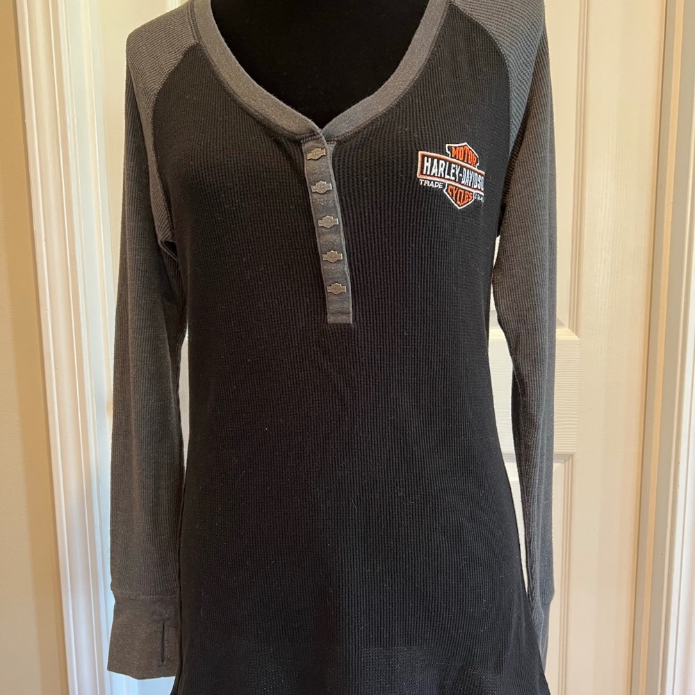 Harley Davidson Womens long sleeve Black & Grey from Lawless Scott City Missouri
